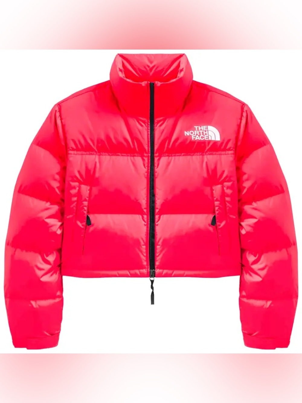The North Face Nuptse Coral Hot Pink Puffer Jacket - Picture 2 of 12